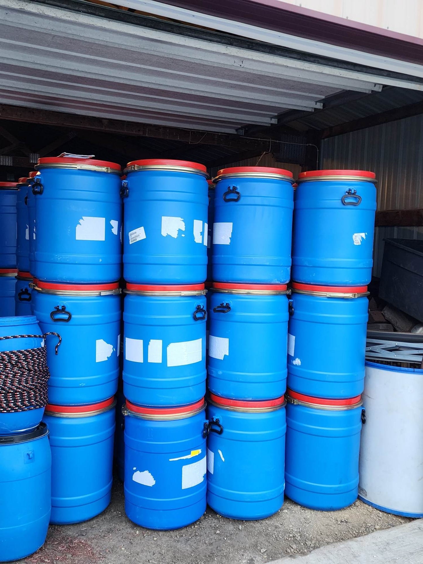 30 Gallon Red Top Storage Barrel