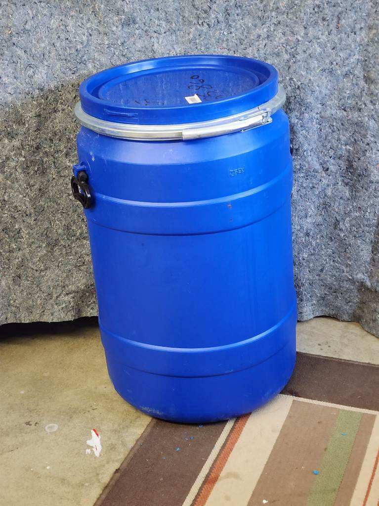 30 Gallon Blue Top Barrel