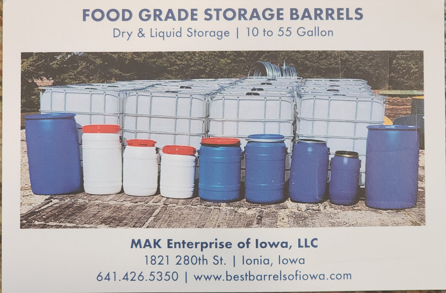 ORDER BARRELS ONLINE