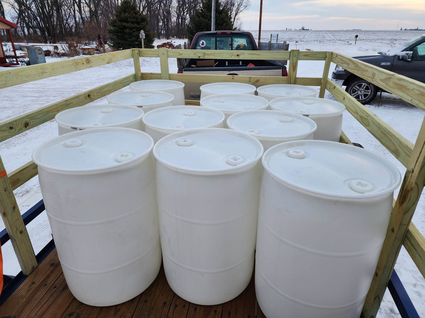 55 Gallon NEW Stock Storage Barrel